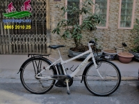 Xe đạp điện Nhật Vienta màu trắng model 2015