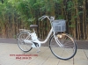 Xe đạp điện Nhật panasonic trắng tinh khôi tay ga pin lipo 35km/sạc - anh 3