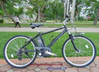 Xe đạp điện thể thao Panasonic Hurryer màu đen lì