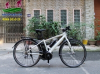 Xe đạp thể thao trợ lực Nhật Bản Panasonic Jetter màu trắng đời cao