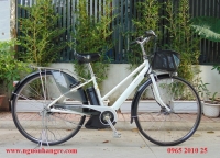 Xe đạp điện Nhật Yamha Pas city trắng model 2015