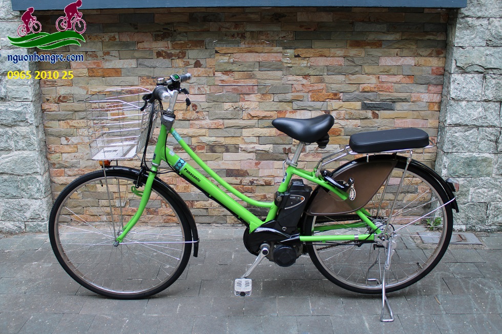 xe-dap-dien-nhat-ban-panasonic-xanh-la-4