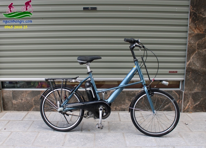 Xe đạp điện Nhật Yamaha pas X city màu xanh pin thường Xe đạp điện Nhật Yamaha pas X city màu xanh pin thường