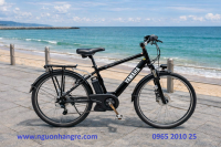 Xe đạp điện Nhật thể thao trợ lực Yamaha màu đen