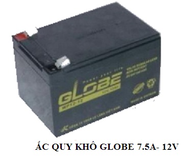 Ắc quy khô globe 7.5A- 12V Ắc quy khô globe 7.5A- 12V