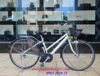 Xe đạp điện Nhật Yamaha Pas City S trắng tinh khôi