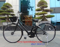 Xe đạp điện trợ lực Yamaha Pas City S dáng nam màu đen