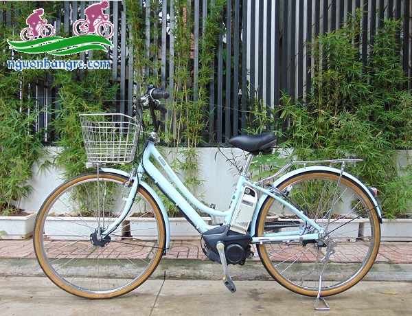 Xe đạp trợ lực Nhật Bản Brigestone Veltro màu xanh Xe đạp trợ lực Nhật Bản Brigestone Veltro màu xanh